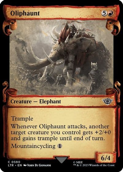 Oliphaunt Showcase Scrolls Universes Beyond: The Lord of the Rings: Tales of Middle-earth Magic card