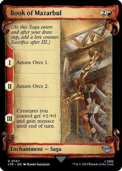 Book of Mazarbul Showcase Scrolls Universes Beyond: The Lord of the Rings: Tales of Middle-earth Magic card