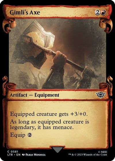 Gimlis Axe Showcase Scrolls Universes Beyond: The Lord of the Rings: Tales of Middle-earth Magic card