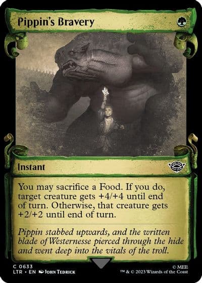 Pippins Bravery Showcase Scrolls Universes Beyond: The Lord of the Rings: Tales of Middle-earth Magic card