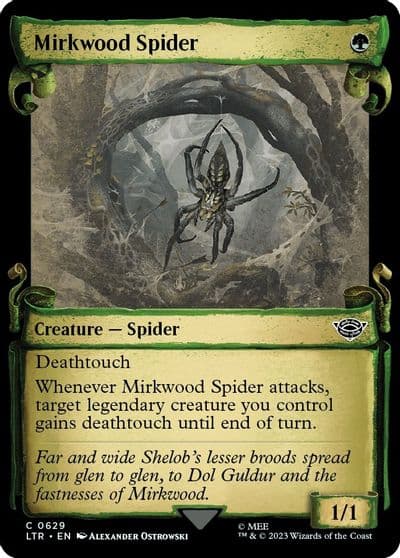 Mirkwood Spider Showcase Scrolls Universes Beyond: The Lord of the Rings: Tales of Middle-earth Magic card