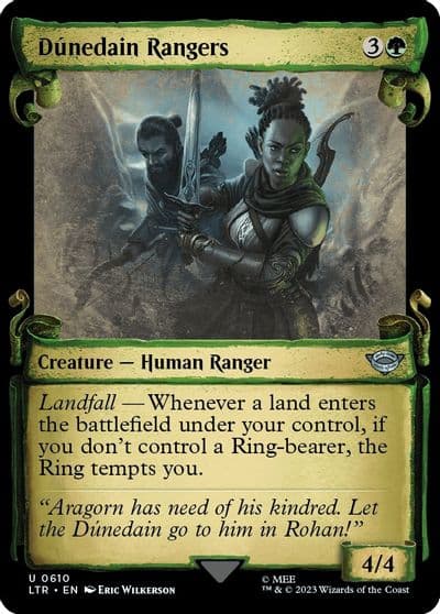Dunedain Rangers Showcase Scrolls Universes Beyond: The Lord of the Rings: Tales of Middle-earth Magic card