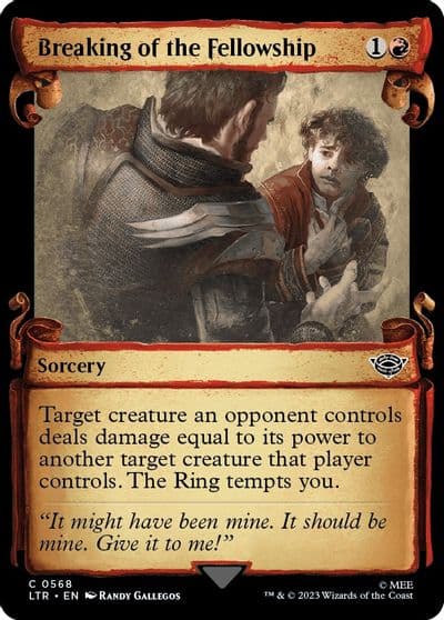 Breaking of the Fellowship Showcase Scrolls Universes Beyond: The Lord of the Rings: Tales of Middle-earth Magic card