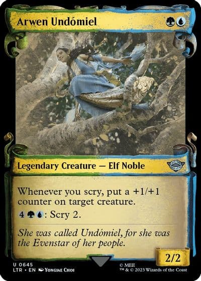 Arwen Undomiel Showcase Scrolls Universes Beyond: The Lord of the Rings: Tales of Middle-earth Magic card