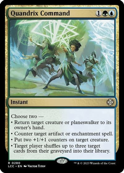 Quandrix Command Commander: The Lost Caverns of Ixalan Magic card