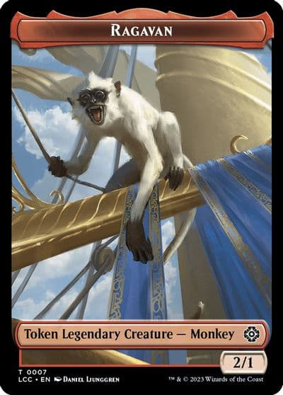 Ragavan Treasure Double Sided Token Commander: The Lost Caverns of Ixalan Magic card