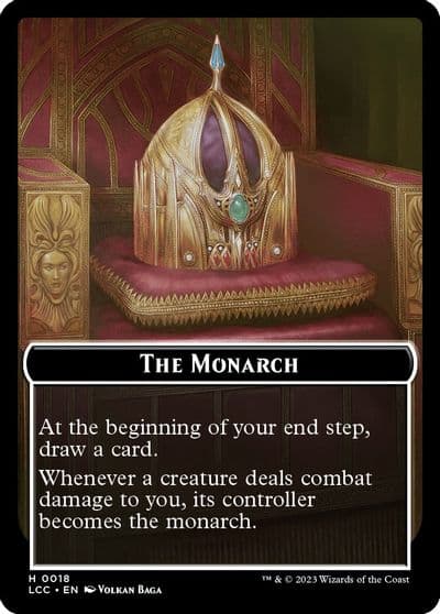 The Monarch Pirate Double Sided Token Commander: The Lost Caverns of Ixalan Magic card