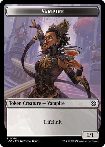 Vampire 0014 Vampire Demon Double Sided Token Commander: The Lost Caverns of Ixalan Magic card