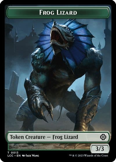 Frog Lizard Merfolk 0003 Double Sided Token Commander: The Lost Caverns of Ixalan Magic card