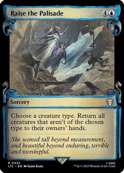 Raise the Palisade Showcase Scrolls Commander: The Lord of the Rings: Tales of Middle-earth Magic card