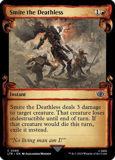 Smite the Deathless Showcase Scrolls Universes Beyond: The Lord of the Rings: Tales of Middle-earth Magic card