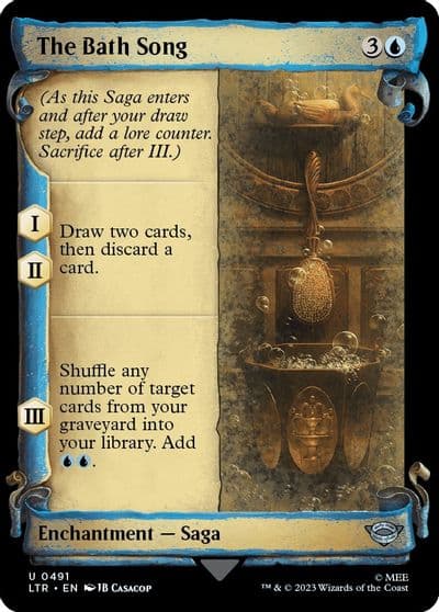 The Bath Song Showcase Scrolls Universes Beyond: The Lord of the Rings: Tales of Middle-earth Magic card