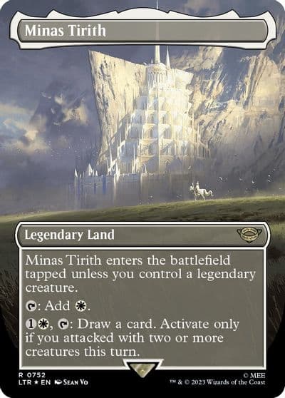 Minas Tirith Borderless Surge Foil Universes Beyond: The Lord of the Rings: Tales of Middle-earth Magic card
