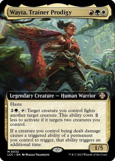 Wayta Trainer Prodigy Extended Art Commander: The Lost Caverns of Ixalan Magic card