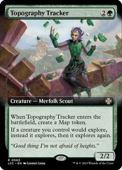 Topography Tracker Extended Art Commander: The Lost Caverns of Ixalan Magic card