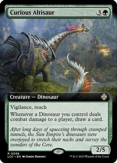 Curious Altisaur Extended Art Commander: The Lost Caverns of Ixalan Magic card