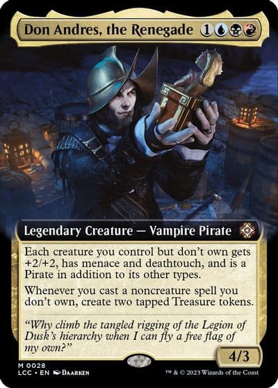 Don Andres the Renegade Extended Art Commander: The Lost Caverns of Ixalan Magic card