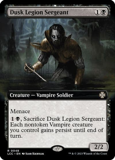 Dusk Legion Sergeant Extended Art Commander: The Lost Caverns of Ixalan Magic card