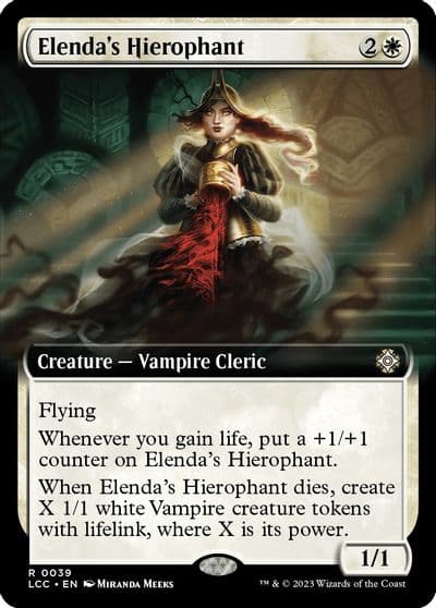 Elendas Hierophant Extended Art Commander: The Lost Caverns of Ixalan Magic card