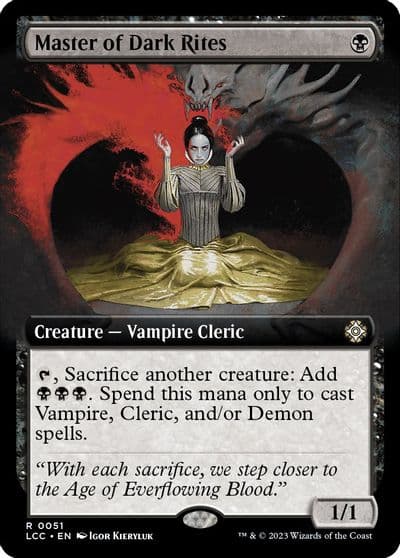 Master of Dark Rites Extended Art Commander: The Lost Caverns of Ixalan Magic card