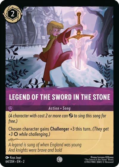Legend of the Sword in the Stone Rise of the Floodborn Lorcana card