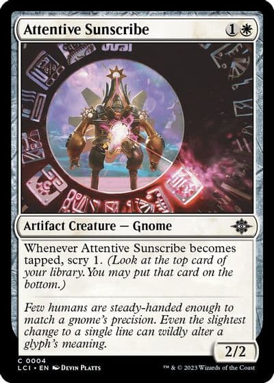 Attentive Sunscribe The Lost Caverns of Ixalan Magic card