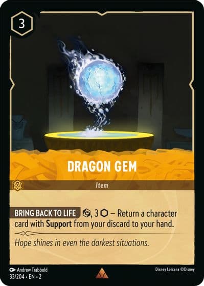 Dragon Gem Rise of the Floodborn Lorcana card