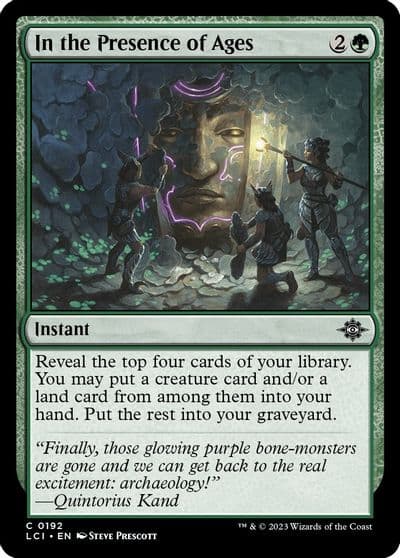 In the Presence of Ages The Lost Caverns of Ixalan Magic card