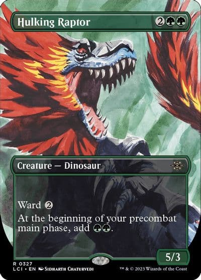 Hulking Raptor Borderless The Lost Caverns of Ixalan Magic card