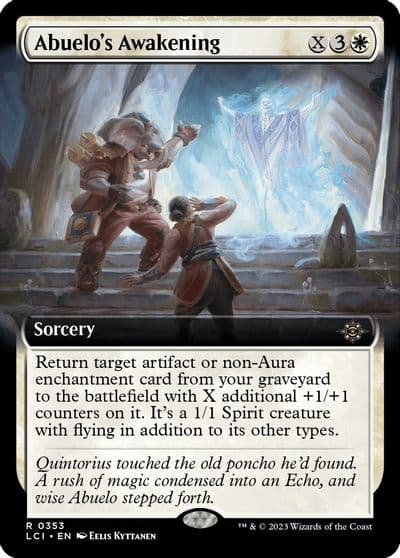 Abuelos Awakening Extended Art The Lost Caverns of Ixalan Magic card
