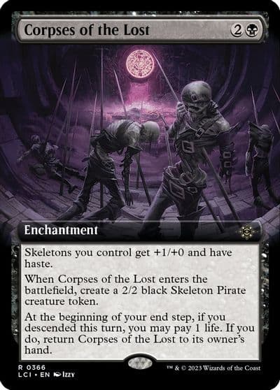 Corpses of the Lost Extended Art The Lost Caverns of Ixalan Magic card