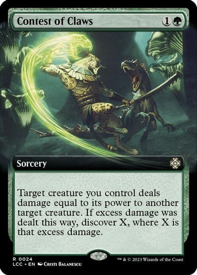 Contest of Claws Extended Art Commander: The Lost Caverns of Ixalan Magic card