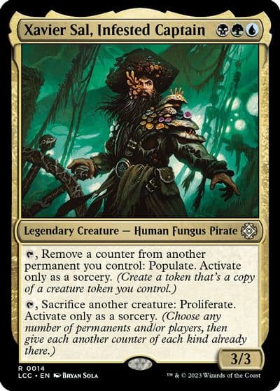 Xavier Sal Infested Captain Commander: The Lost Caverns of Ixalan Magic card