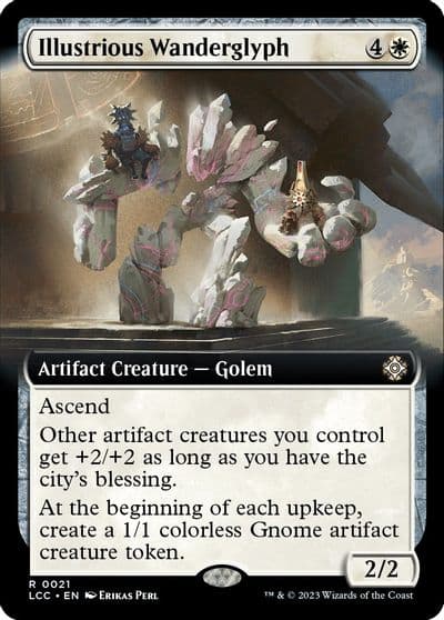 Illustrious Wanderglyph Extended Art Commander: The Lost Caverns of Ixalan Magic card