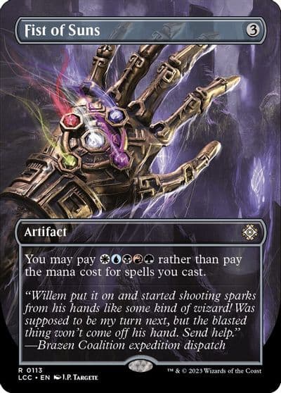 Fist of Suns Borderless Commander: The Lost Caverns of Ixalan Magic card