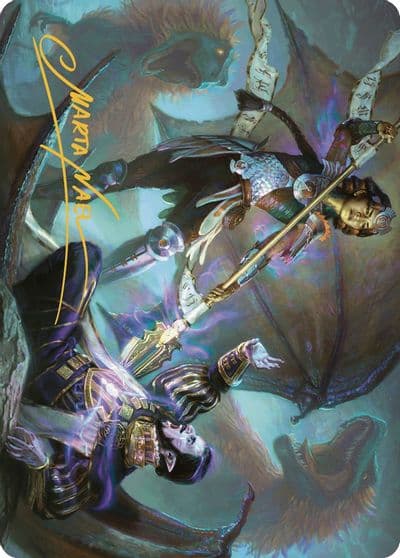Huatlis Final Strike Art Card Gold Stamped Signature Art Series: The Lost Caverns of Ixalan Magic card