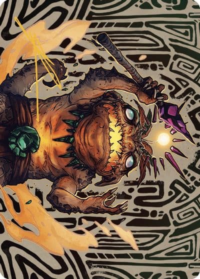 Zoyowa Lava Tongue Art Card Gold Stamped Signature Art Series: The Lost Caverns of Ixalan Magic card