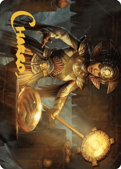 Curator of Suns Creation Art Card Gold Stamped Signature Art Series: The Lost Caverns of Ixalan Magic card