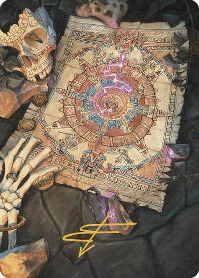 Map Token Art Card Gold Stamped Signature Art Series: The Lost Caverns of Ixalan Magic card