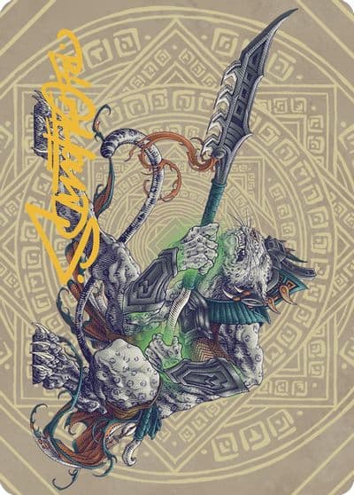 Kutzil Malamet Exemplar Art Card Gold Stamped Signature Art Series: The Lost Caverns of Ixalan Magic card
