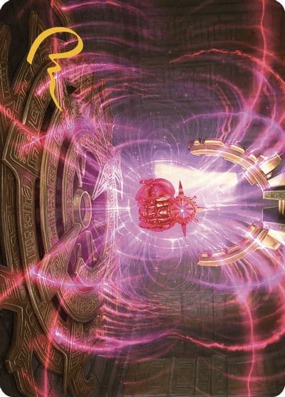 Locus of Enlightenment Art Card Gold Stamped Signature Art Series: The Lost Caverns of Ixalan Magic card
