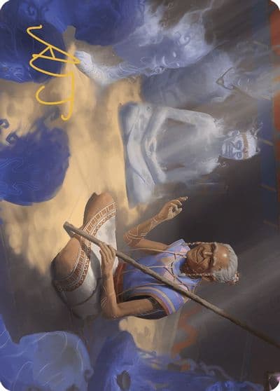 Ancestral Reminiscence Art Card Gold Stamped Signature Art Series: The Lost Caverns of Ixalan Magic card