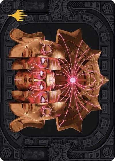 Ojer Taq Deepest Foundation Art Card 56 81 Gold Stamped Planeswalker Symbol Art Series: The Lost Caverns of Ixalan Magic card