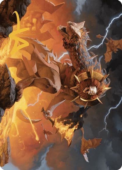 Ojer Axonil Deepest Might Art Card Gold Stamped Signature Art Series: The Lost Caverns of Ixalan Magic card