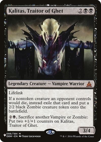 Kalitas Traitor of Ghet The List Reprints Magic card