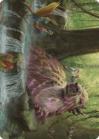 Basking Capybara Art Card Art Series: The Lost Caverns of Ixalan Magic card