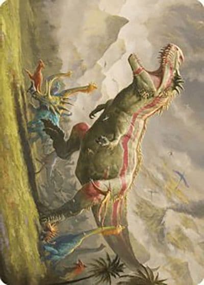 Ghalta Stampede Tyrant Art Card Art Series: The Lost Caverns of Ixalan Magic card