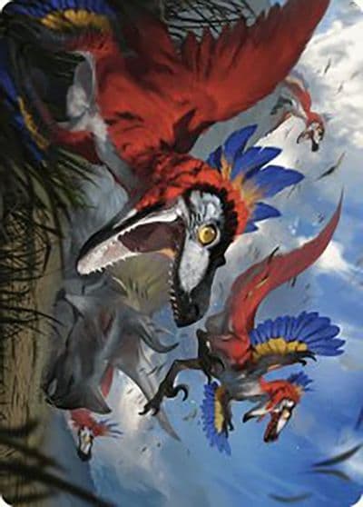 Wrathful Raptors Art Card Art Series: The Lost Caverns of Ixalan Magic card