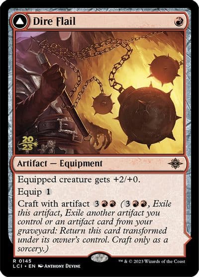 Dire Flail Prerelease Cards Magic card