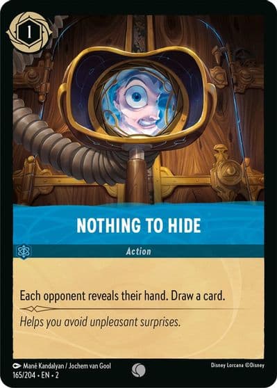 Nothing to Hide Rise of the Floodborn Lorcana card